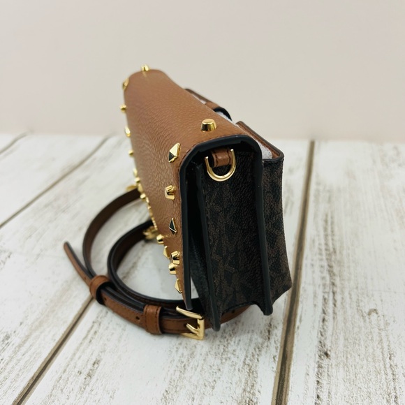 Michael Kors Signature Logo Small Phone Crossbody Bag Wallet - Picture 5 of 13